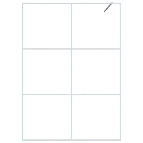  fehér átlátszó ESG üveg zuhanyfal 140 x 195 cm