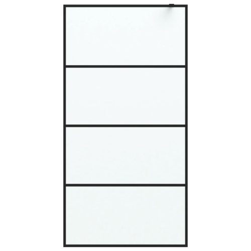  fekete ESG tejüveg zuhanyfal 100 x 195 cm