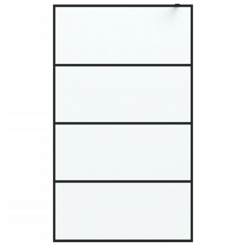  fekete ESG tejüveg zuhanyfal 115x195 cm