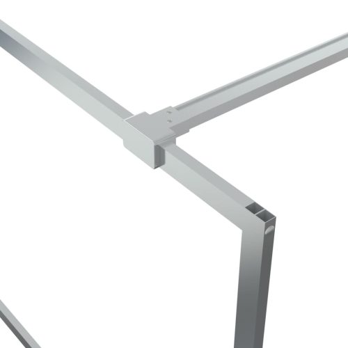  ezüstszínű átlátszó ESG üveg zuhanyfal 90 x 195 cm