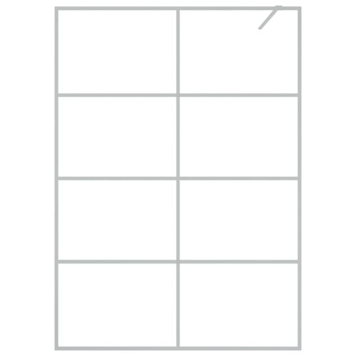  ezüstszínű átlátszó ESG üveg zuhanyfal 140x195 cm