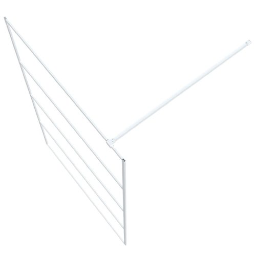  fehér átlátszó ESG üveg zuhanyfal 115 x 195 cm