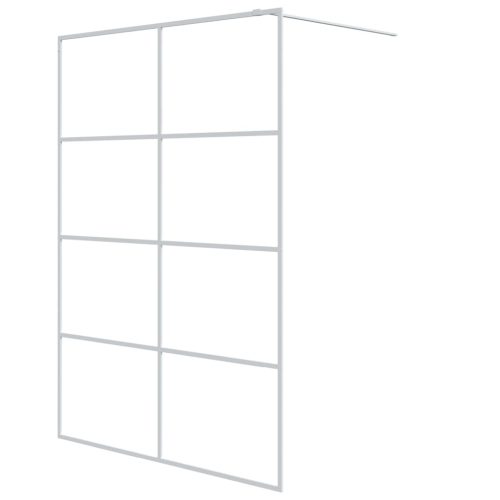  fehér átlátszó ESG üveg zuhanyfal 140 x 195 cm