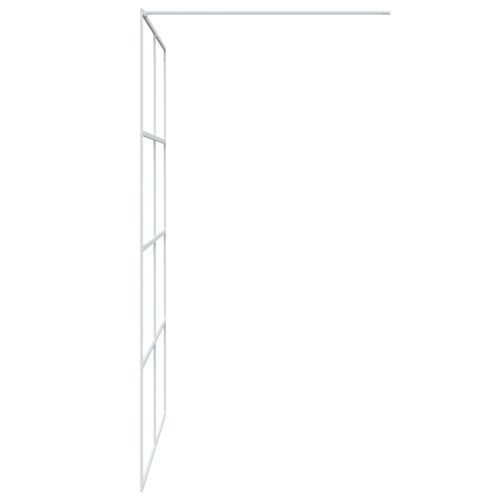  fehér átlátszó ESG üveg zuhanyfal 140 x 195 cm