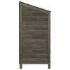  antracitszürke tömör fenyőfa kerti fészer 102 x 52 x 112 cm