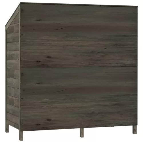  antracitszürke tömör fenyőfa kerti fészer 102 x 52 x 112 cm