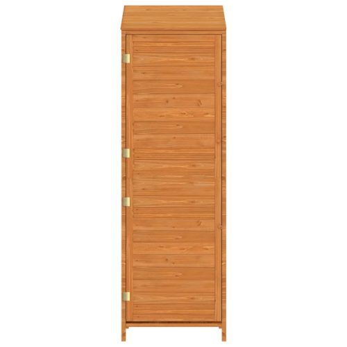  barna tömör fenyőfa kerti fészer 55x52x174,5 cm