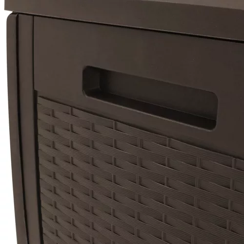  barna polipropilén kerti tárolóláda 119 x 48 x 60 cm