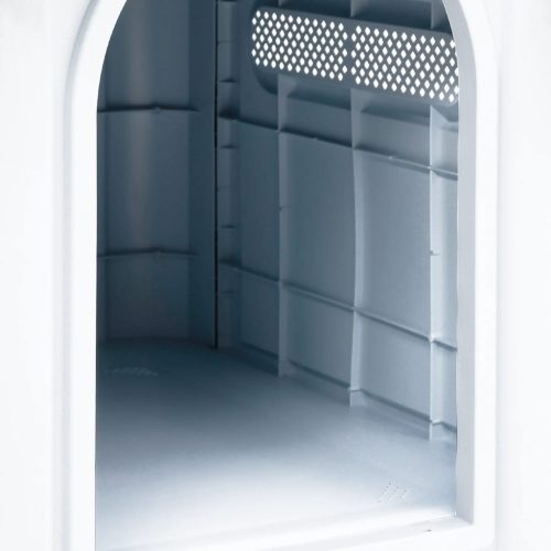  kék polipropilén kutyaház 59 x 75 x 66 cm