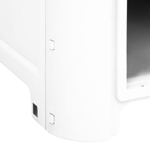  szürke polipropilén kutyaház 59x75x66 cm