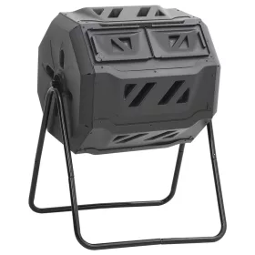  fekete kerti komposztálóláda 73 x 64 x 95 cm 160 L