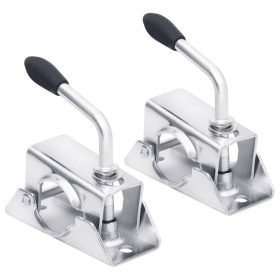    2 db horganyzott acél bilincs utánfutó kerékhez 13,5x6,5x14 cm