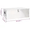  ezüstszínű alumínium tárolóláda 100x55x37 cm