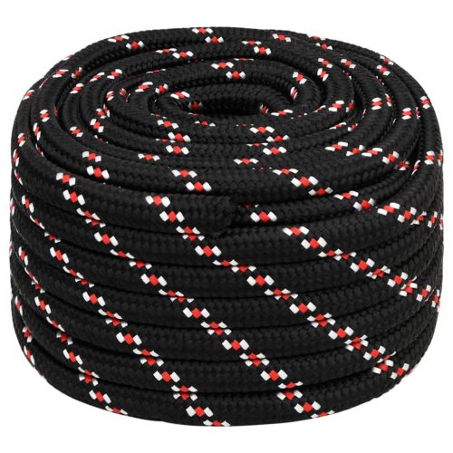  fekete polipropilén hajókötél 20 mm 25 m