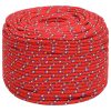  piros polipropilén hajókötél 8 mm 25 m