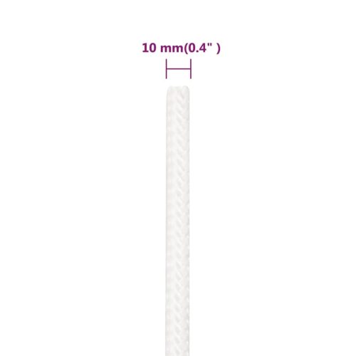  teljesen fehér polipropilén hajókötél 10 mm 25 m