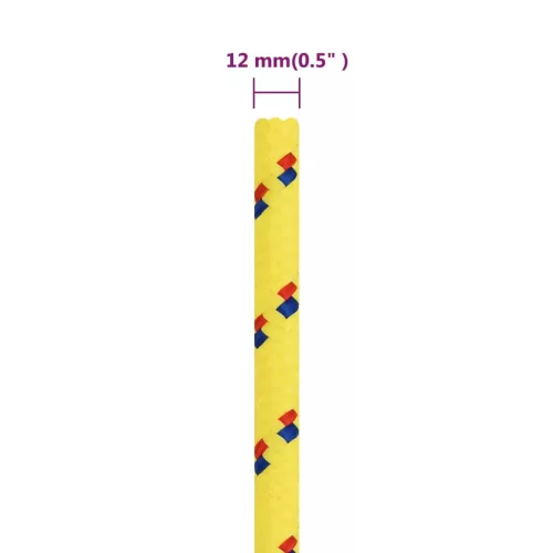  sárga polipropilén hajókötél 12 mm 100 m