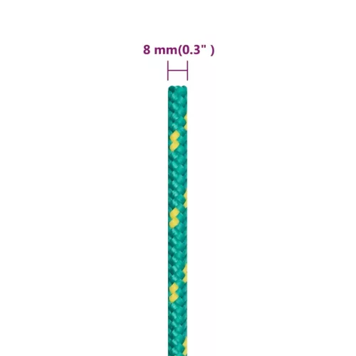  zöld polipropilén hajókötél 8 mm 50 m