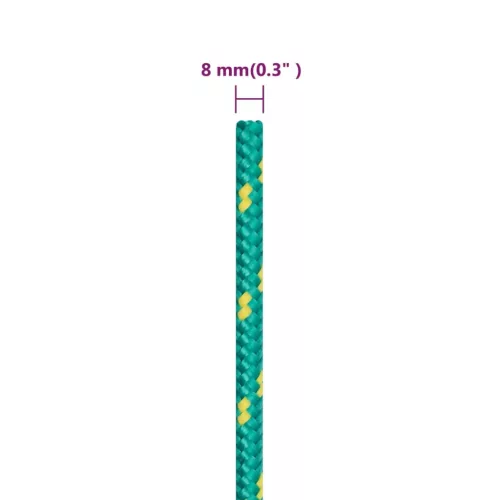  zöld polipropilén hajókötél 8 mm 100 m