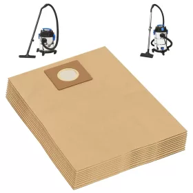    10 db barna papír porszívózsák száraz-nedves porszívóhoz