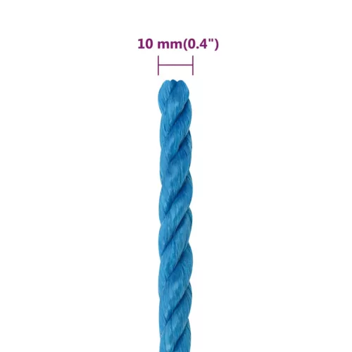  kék polipropilén munkakötél 10 mm 50 m