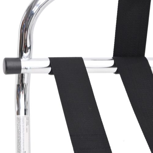  ezüst bőröndtartó háttámlával 56 x 39 x 52 cm 