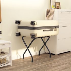  fekete bőröndtartó 56 x 40 x 49 cm