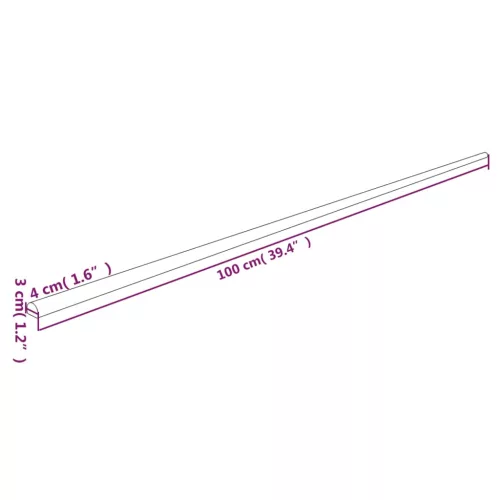  sarokvédők 2 db sárga&fekete 4x3x100 cm PU