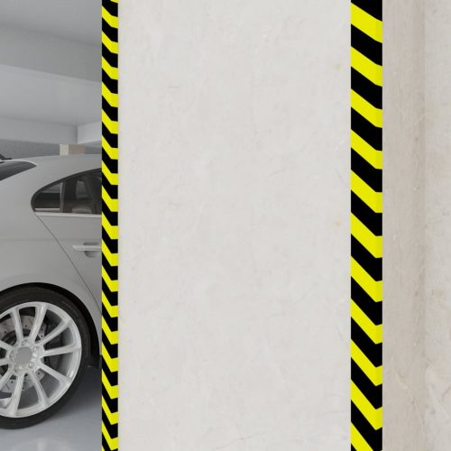  2 db sárga&fekete sarokvédők 6x2x101,5 cm PU