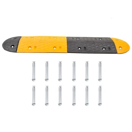  sárga és fekete gumi sebességcsökkentő 129x32,5x4 cm