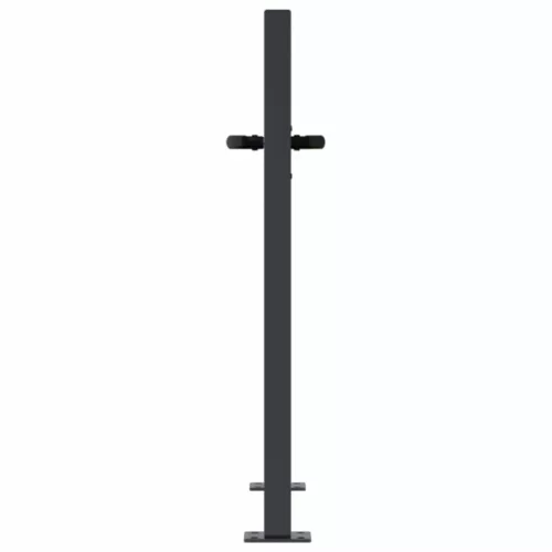  antracitszürke famintás acél kertkapu 105 x 105 cm