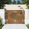  famintás corten acél kerti kapu 105 x 80 cm
