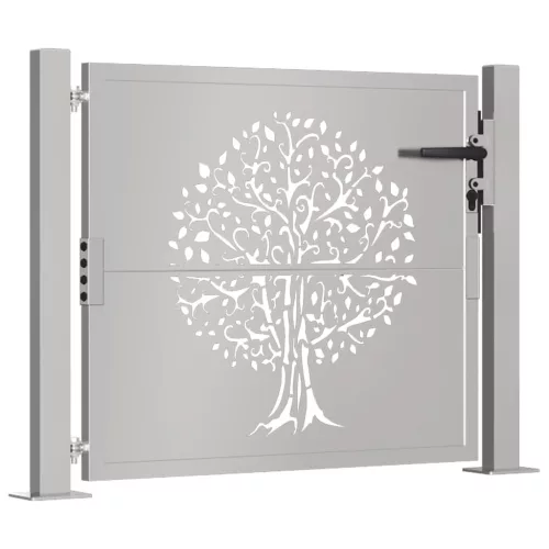  famintás corten acél kerti kapu 105 x 80 cm
