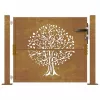  famintás corten acél kerti kapu 105 x 80 cm