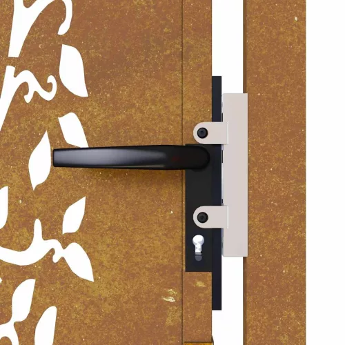  famintás corten acél kerti kapu 105 x 80 cm