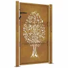  rozsdaszínű famintás corten acél kerti kapu 105 x 155 cm