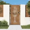  famintás corten acél kerti kapu 105 x 180 cm