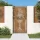  famintás corten acél kerti kapu 105 x 180 cm