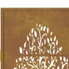  rozsdaszínű famintás corten acél kerti kapu 105 x 205 cm
