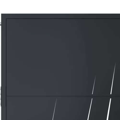  antracitszürke acél fűmintás kertkapu 105 x 180 cm