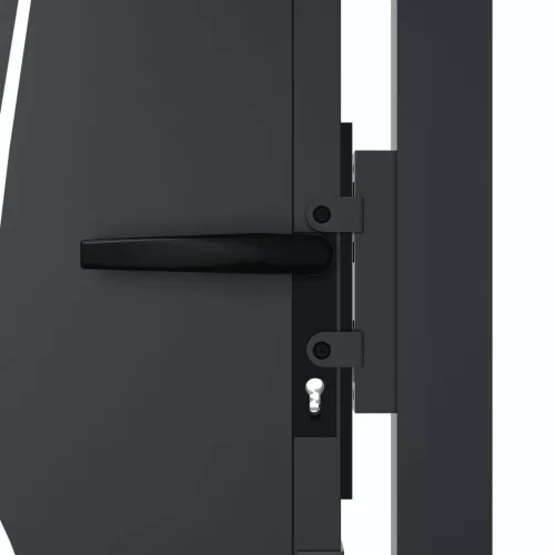  antracitszürke acél fűmintás kertkapu 105 x 130 cm