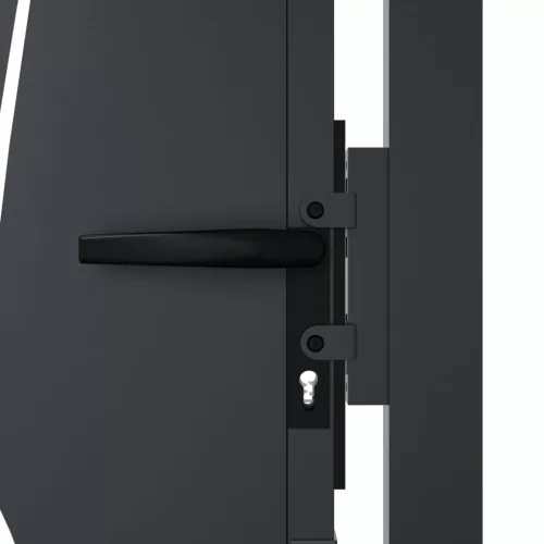  antracitszürke acél fűmintás kertkapu 105 x 180 cm