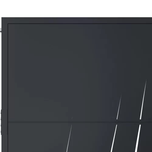  antracitszürke fűmintás acél kertkapu 105 x 205 cm