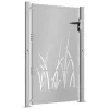  fűmintás corten acél kerti kapu 105 x 130 cm