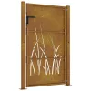  fűmintás corten acél kerti kapu 105 x 130 cm