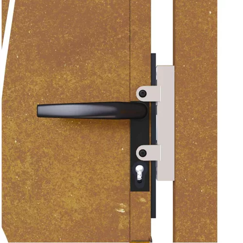  fűmintás corten acél kerti kapu 105 x 130 cm