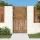  fűmintás corten acél kerti kapu 105 x 205 cm