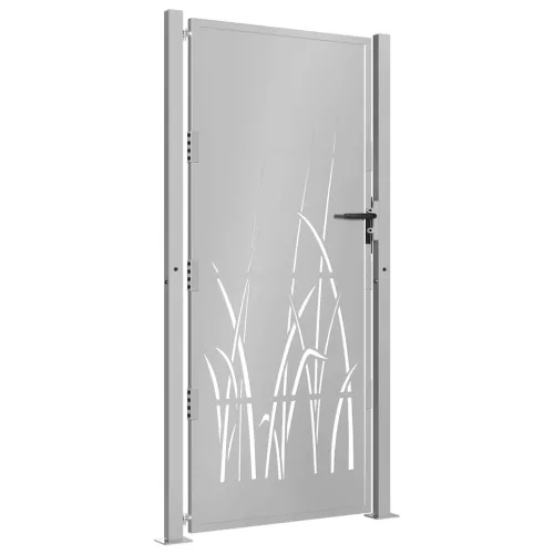  fűmintás corten acél kerti kapu 105 x 205 cm
