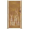  fűmintás corten acél kerti kapu 105 x 205 cm