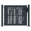  antracitszürke acél bambuszmintás kertkapu 105 x 80 cm